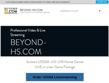 Tablet Screenshot of beyond-hs.com